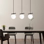 Opviq Üzüm - 6281 Lámpara de Araña Blanco y Negro